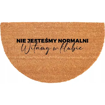 Rohožka PROTISKLUZOVÁ ROHOŽKA ODOLNÁ EKOLOGICKÁ 40X70CM PŮLKRUHOVÁ KOKOSOVÁ