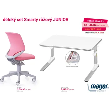 Dětský stůl Dětský set Mayer židle Smarty růžová - stůl Junior