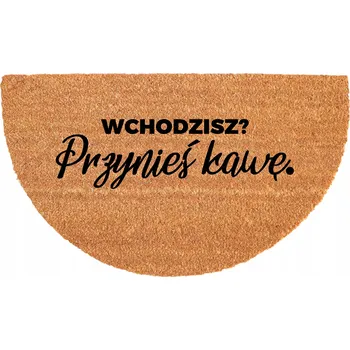 Rohožka ROHOŽKA KOKOSOVÁ PŮLKRUHOVÁ 40X70CM ODOLNÁ PROTI SKLUZU EKOLOGICKÁ