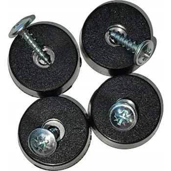 Obraz Gumové nožičky 25x23x9 mm černé s vložkou + vruty 4 ks protiskluzové