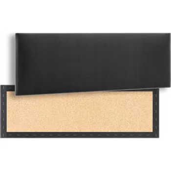 Obraz ČALOUNĚNÉ STĚNOVÉ PANELY 80x20 20x80 VELUR GRAFITOVÝ OBDÉLNÍK ČELO