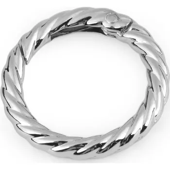 Karabina kulatá ozdobná Ø25 mm, barva 1 nikl