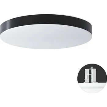 OSMONT DEL69377 DELIA CV3 stropní/nástěnné plastové polovestavné svítidlo bílá / bílo - černá IP44 3000 K 32W LED