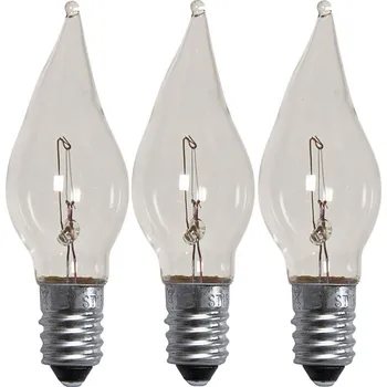 Žárovka 3x žárovka do svícnu E10 3W 55V 2100k