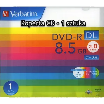 Optické médium Verbatim DVD-R DL Potisknutelné MKM03-RD30 Minusy Japan 1 Ks. CD obálka