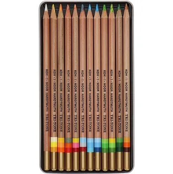 Pastelka Barevné Pastelky Koh-I-Noor Tri-Tone, 11 ks + 1 ks.