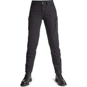 Moto oblečení PANDO MOTO kalhoty jeans MILA CARGO dámské black - 27