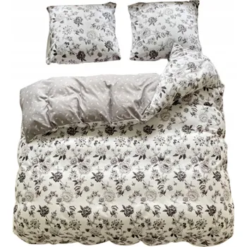 Povlečení GierekHoff LOŽNÍ POVLEČENÍ 160x200 OBOUSTRANNÉ BAVLNA SATÉN 3DÍLNÁ SADA RŮŽE