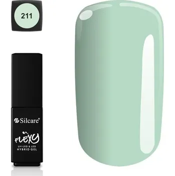 Lak na nehty Hybridní lak Flexy 211 mátový 4,5 g na nehty BEZ TPO