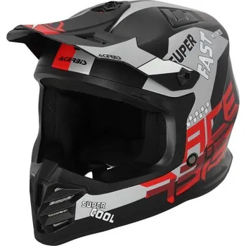 Helma na motorku ACERBIS přilba PROFILE dětská black/red - XL