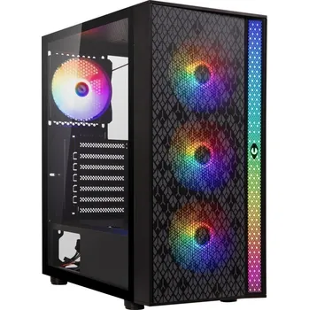 PC skříň BitFenix skříň Light / ATX / 4x120mm RGB fan / 2xUSB 3.0 / USB 2.0 / tvrzené sklo / černá