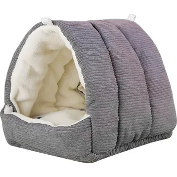 Pelíšek pro psa Teplý pelíšek pro ptáky a malá zvířátka | Úkryt pro zvířátka - Tmavě šedá,S 15x15x14.5cm