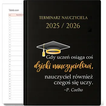 Kalendář Knižkový kalendář pro učitele 2026 A5 černý