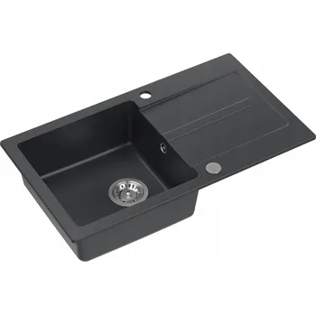 Granitový dřez Jednokomorový granitový dřez Quadron černý