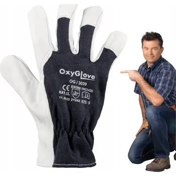 Pracovní rukavice Pracovní rukavice ochranné z kozí kůže prodyšné! Velikost 11 (2XL)