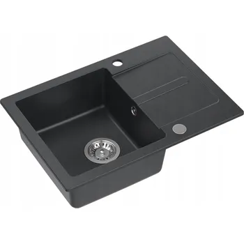 Granitový dřez Jednokomorový granitový dřez Quadron černý