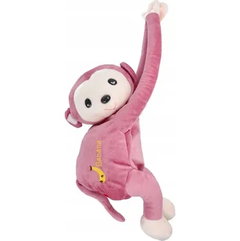 Zásobník na papírové ručníky Závěsný růžový zásobník na ubrousky ve tvaru opice