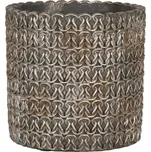 Šedý kryt Obal Na Květináč L Clayre & Eef