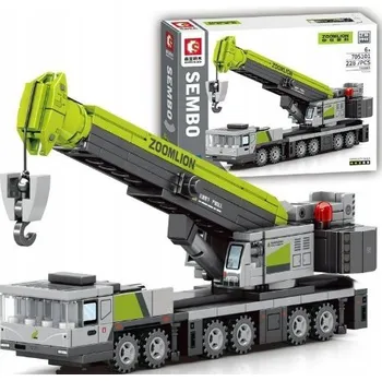 ostatní stavebnice STAVEBNICE STAVEBNICE jeřáb auto STAVEBNÍ VOZIDLO SUPER SADA KOSTEK 236 dílků