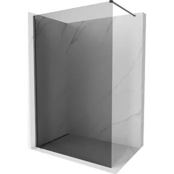 Mexen Kioto-X sprchová stěna Walk-in 90 x 200 cm, grafit 10 mm, kartáčovaný zbraňově šedý - 800-090-101-66-40-X Sprchové stěny