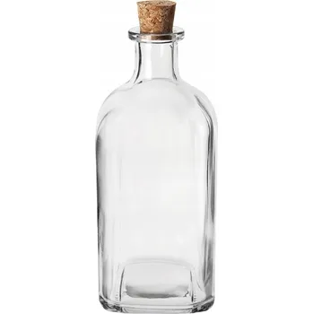 Obraz Skleněná láhev s korkem na likér, víno, šťávu, vodu, olej, 530 ml