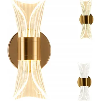 Nástěnné svítidlo LED KINKIET SVĚTLO PRO VNITŘNÍ POUŽITÍ S TLUMENÍM A 3 BARVAMI