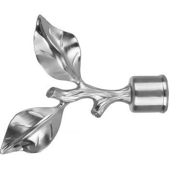 Příslušenství pro garnýž Dekodum Koncovky garnýží Větvička ocelový efekt 25 mm - 2 ks