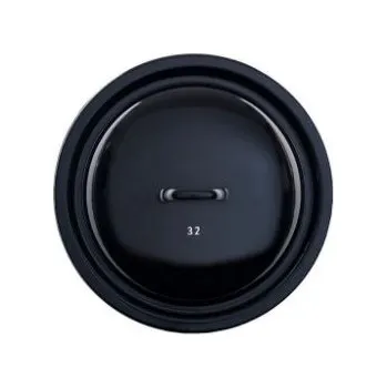 Poklice Smaltovaná poklice - 34 cm - černá