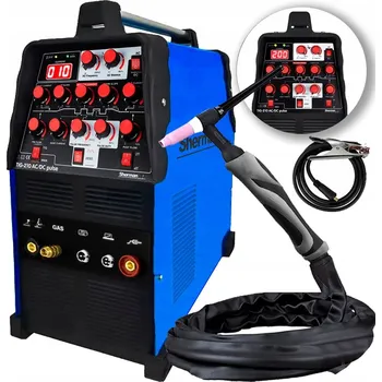 Svářečka TIG AC/DC svařovací stroj Sherman 210 Puls 200A 2v1 MMA