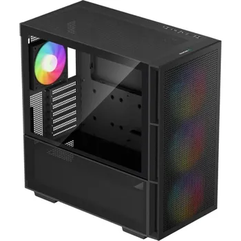 PC skříň DEEPCOOL skříň CH560 / MidT/ 3x140 a 120mm ARGB fan / USB 3.0 / tvrzené sklo / černá