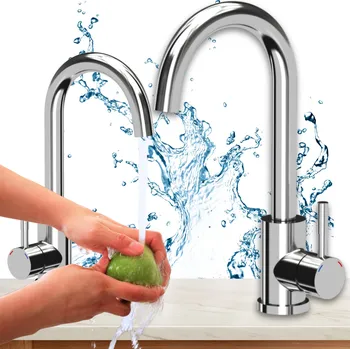 Vodovodní baterie Kuchyňská stojánková baterie Sink Quality KATIE stříbrná