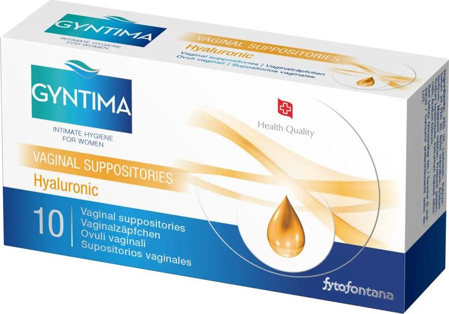 Gyntima vaginální čípky Hyaluronic 10 ks