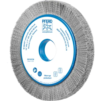 Brusný kotouč Pferd 79183738 | Rotační kartáč na odjehlení, brusné štětiny RBUP 25025/50,8 SIC 80 1,10