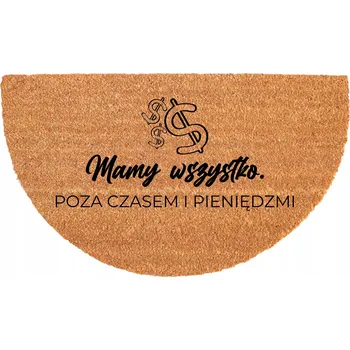 Rohožka ROHOŽKA KOKOSOVÁ POLOKRUHOVÁ 40X70CM ODOLNÁ EKOLOGICKÁ PROTISKLUZOVÁ