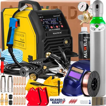 Svářečka Svářečka MAGNUM MIG 213 SYNERGIE 230V 200A MMA TIG LIFT SPOT OCEL HLINÍK