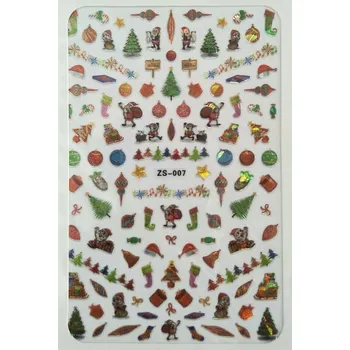 samolepka 3D vánoční Samolepky na nehty s motivem soba E145