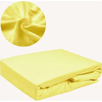 Prostěradlo Prostěradlo Tradiční FROTÉ Bez Gumy 200x200 Béžové Silné Polské