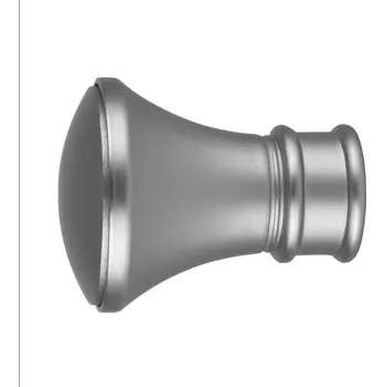 Příslušenství pro garnýž Dekodum Koncovky garnýží Monaco matný chrom 25 mm - 2 ks