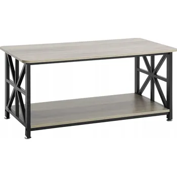 Konferenční stolek Konferenční stolek Vevor Obdélníkový stolek ke kávě 100 x 55 x 46,5 cm, odstíny hnědé