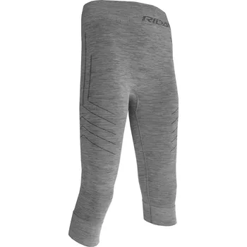 Dámské kalhoty RIDAY kalhoty HEAVY MERINO 3/4 Funkční dámské silver - L