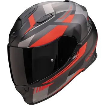 Helma na motorku SCORPION přilba EXO-491 Abilis matt black/silver/red - XL