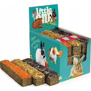 Krmivo pro hlodavce Little One pamlsky bylinky 0,085 kg křeček, osmák degu, králík, myš, pískomil, potkan, činčila, morče, veverka