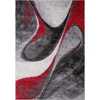 Koberec KOBEREC MODERNÍ FAMILY ONDA ČERVENÝ - ABSTRAKTNÍ VZOR - 80 X 150