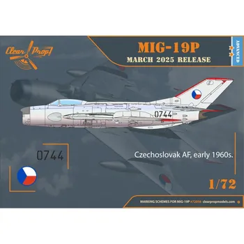 Plastikový model 1/72 MiG-19P ADVANCED Kit (5x camo)