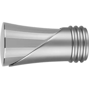 Příslušenství pro garnýž Dekodum Koncovky garnýží Duncan ocelový efekt 25 mm - 2 ks