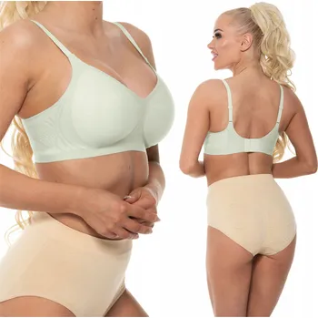 Podprsenka Markal měkká podprsenka zelená Dámská Hladká Podprsenka Měkká Elastická velikost L