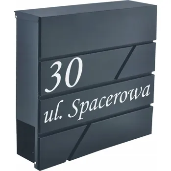 Poštovní schránka Poštovní schránka KHL s vhazovacím Poštovní schránka , šedá