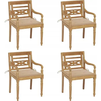 Zahradní židle Greatstore dřevěná béžová