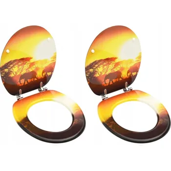 WC sedátko Sedátko na WC VidaXL, vícebarevné, MDF