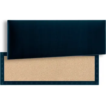 Obraz Čalouněný nástěnný panel obdélník Velur - Tmavě modrá 70x30 cm